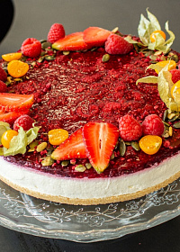 Cheesecake malina - vanilka